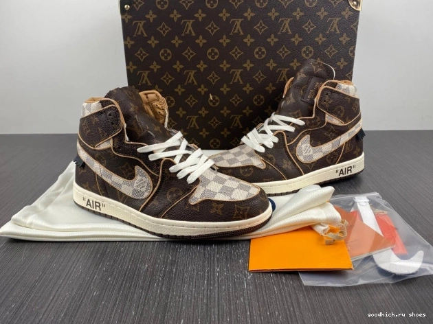 Cheap LV Air Jordan OFF-WHITE 1 x 0824